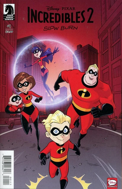 The Incredibles 2: Slow Burn #1 | Jean Claudio-Vinci Cover | BAGGED & BOARDED