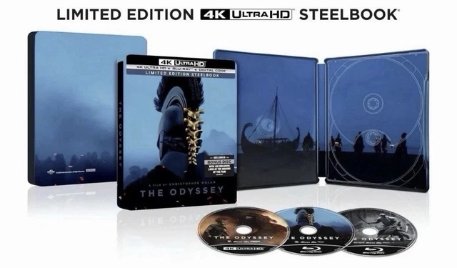 THE ODYSSEY 4K UHD Steelbook Limited Ultimate Collector's Edition