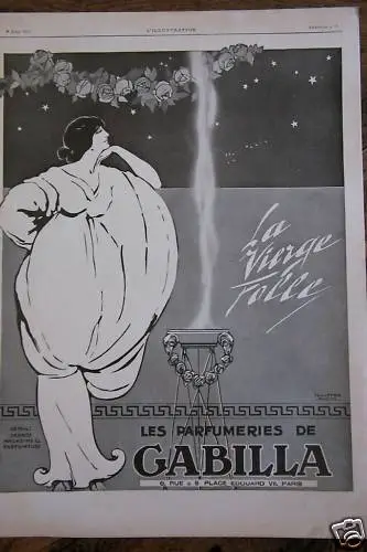 Pub - PARFUMERIE GABILLA LA VIERGE FOLLE 1913