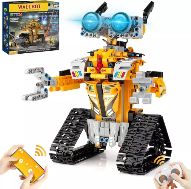 STEM Projects for Kids Ages 8-12, Remote & APP Controlled Robot Building Kit Toy