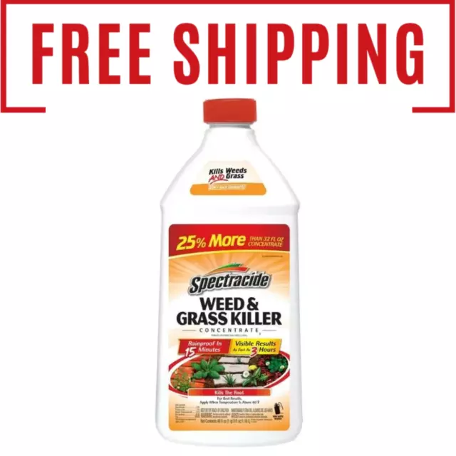Weed And Grass Killer Concentrate 40 Ounces, Use On Patios, Walkways..