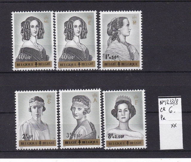 BELGIQUE SERIE N° 1233 à 1238-N**.TB-VOIR SCAN-P861