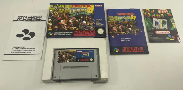 Donkey Kong Country 2 Diddy S Kong Quest Super Nintendo (Snes) Pal-Fah (Complete