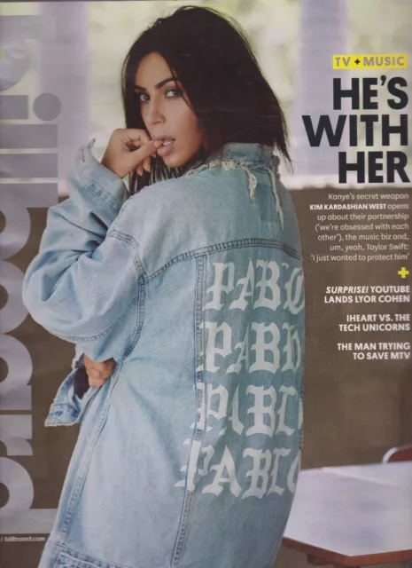 BILLBOARD MAGAZINE OCT 8th 2016, HE'S WITH HER KARDASHIAN & WEST, NEW NO LABEL.