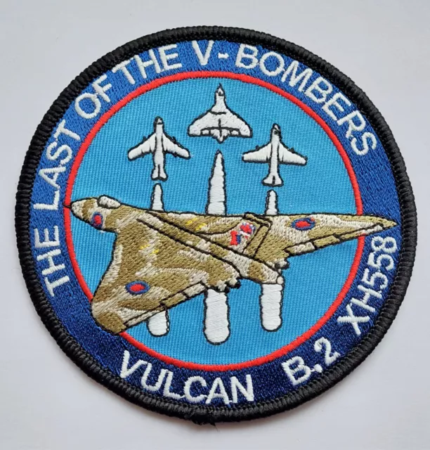 RAF Vulcan B.2 XH558 The Last Of The V Bombers Commemorative Cloth Patch