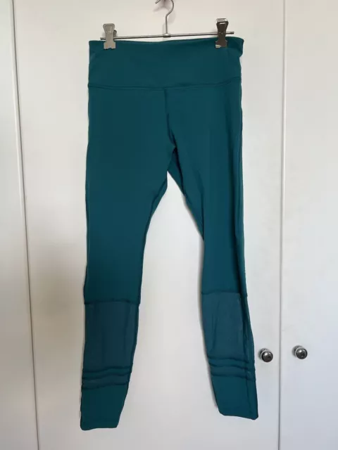 Lorna Jane S Ankle Length Teal Leggings