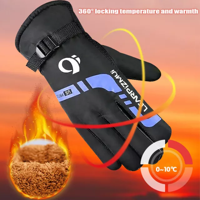 1 Paia Guanti Invernali Antivento Antislip Termici Impermeabili Guanti Caldi Uomo Donna* ZY