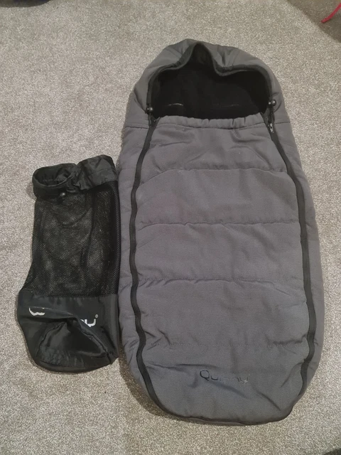 Quinny Cosy Toes Footmuff Sleeping Bag for Buzz Moodd or Zapp Pram Grey black