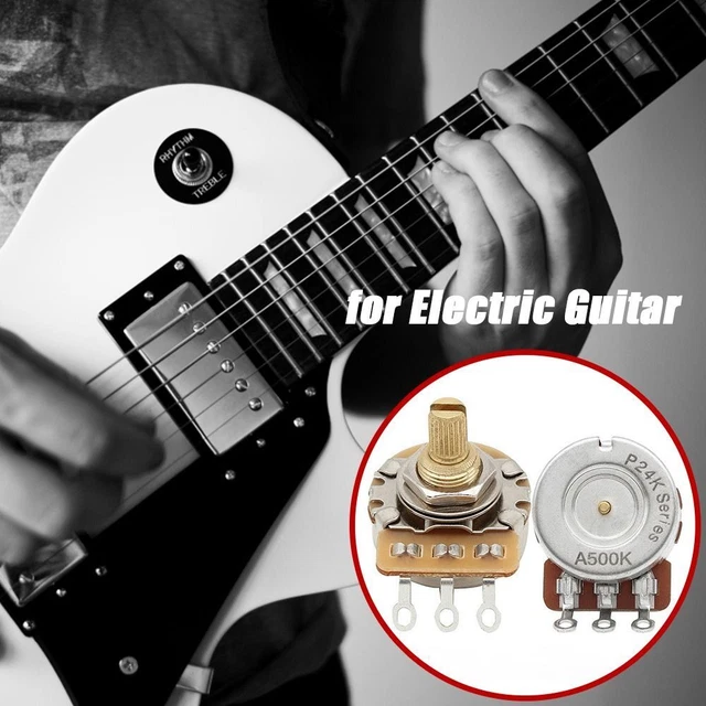3/8 "Fileté Potentiomètre d'arbre de cuivre Potentiomètres Guitare En Laiton