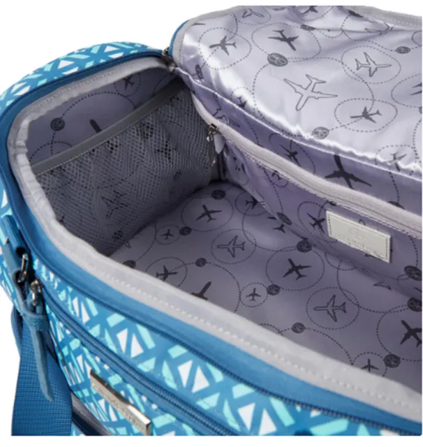 Samantha Brown To-Go Zipper Compartment Weekender Travel Luggage- Burgundy 2