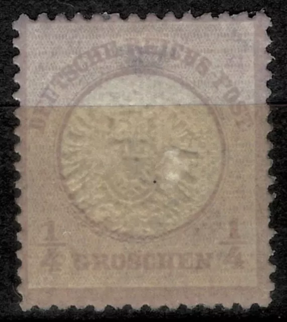 German Empire 1872 - Mi. Nr. 16, 1/4 Groschen  ☀ Large shield ☀ Unused MH OG