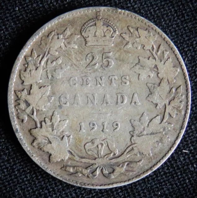 1919 Canada Twenty Five Cents (223)