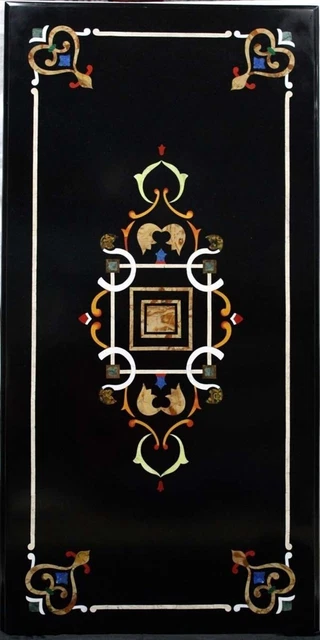 36 x 72 Inches Marble Restaurant Table Handmade Dining Table Top with Royal Look