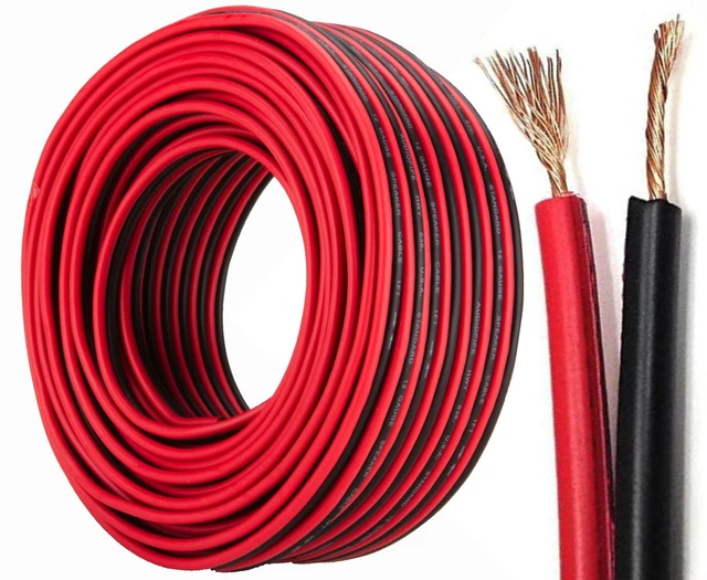 Audiopipe 12 GA Gauge Red Black Stranded 2 Conductor Speaker Wire For Car, Ho...