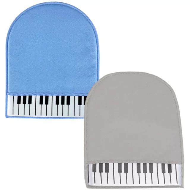 2 pz panni per pulizia per guanti pianoforte morbidi panni in microfibra pulisci