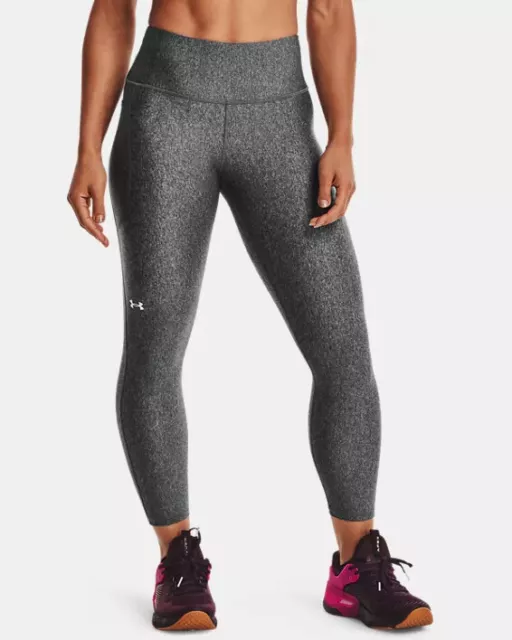 Under Armour Women’s Leggings, HeatGear High Rise Compression Ankle GRAY $45