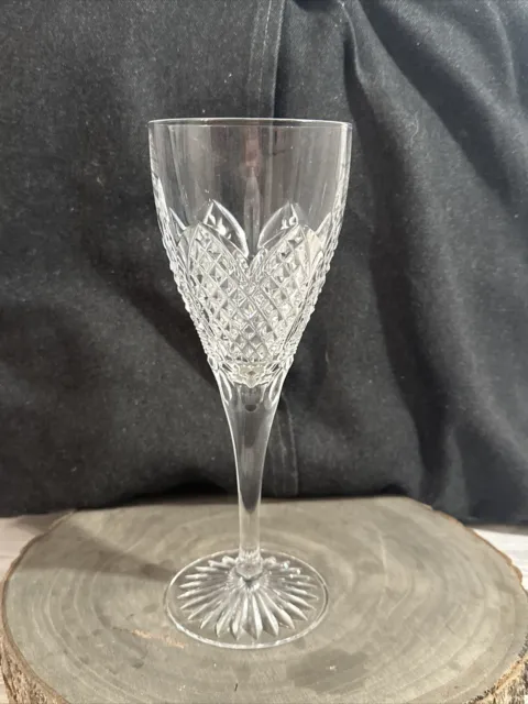EDINBURGH CRYSTAL - AYR -  LARGEST WINE GOBLET GLASS 21cm / 8 1/4" Signed