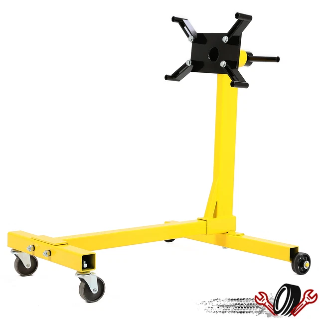 ENGINE STAND 1500 lbs Motor Hoist Dolly 360 Degree Adjustable Mounting