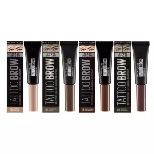 Maybelline Tattoo Brow Waterproof Gel 5ml - Choisissez Votre Couleur