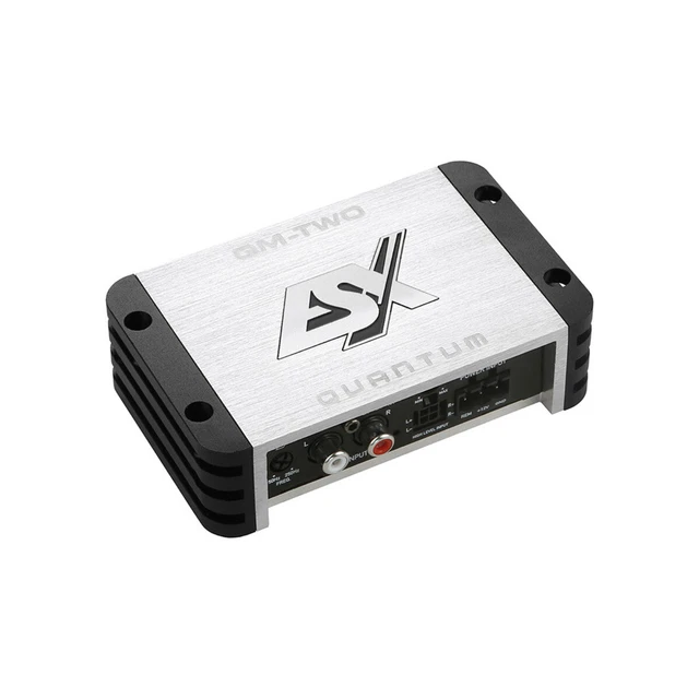 Mini amplificatore potenza 2 canali 600W max. classe D moto CarHifi 75x33x120mm