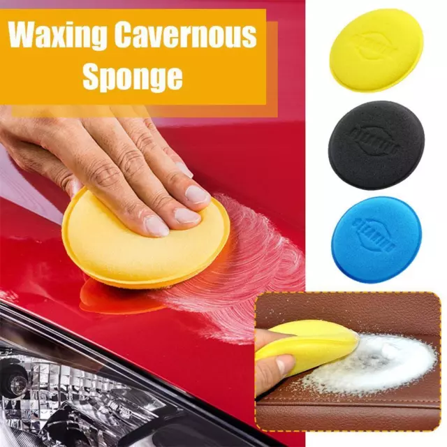 Foam Sponge Wax Applicator Pads - Microfiber Cloth Cars Home For Cleaning T4S9