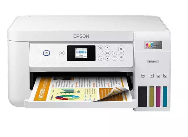 Epson EcoTank ET-2850 White Wireless Color All-in-One Printer -[LN]™