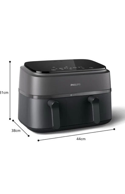 Set 23 Accessori Airfryer Per Philips Dual Basket 3000 Series NA350 - Stampi Silicone, Griglie, Pinze, Spatole, Per Cottura Sana E Antiaderente