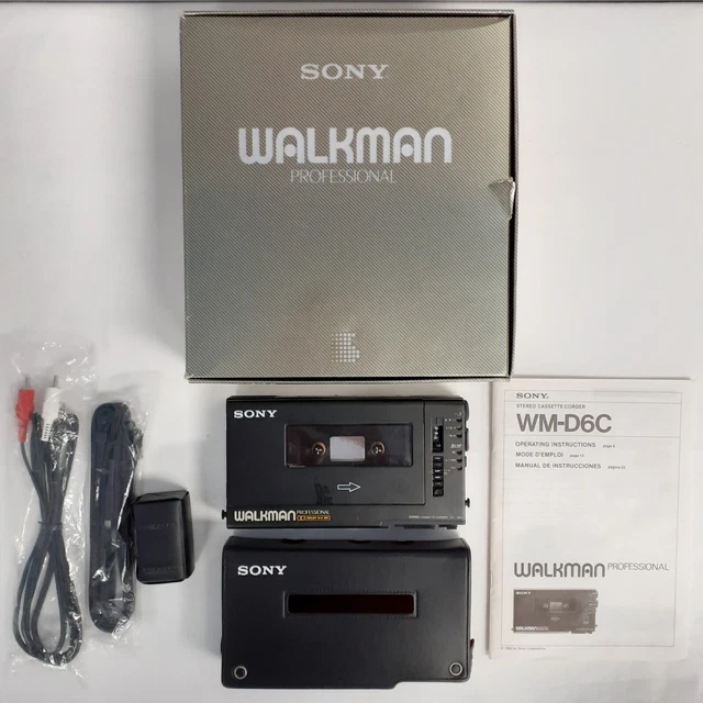 SONY WALKMAN PROFESSIONAL WMD6C Stereo Cassette Corder NOT WORKING
