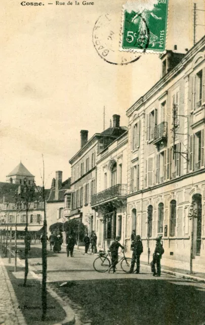 COSNE COURS SUR LOIRE Rue de la Gare card