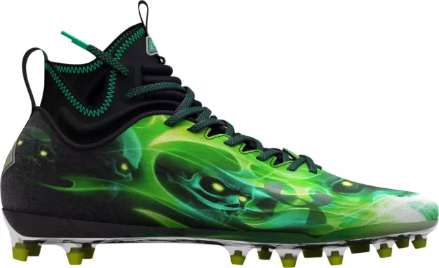 Under armour sales football cleats green