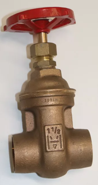 Milwaukee Valve 115 1 1/2 Gate Valve,Class 125,1-1/2 In.,Solder