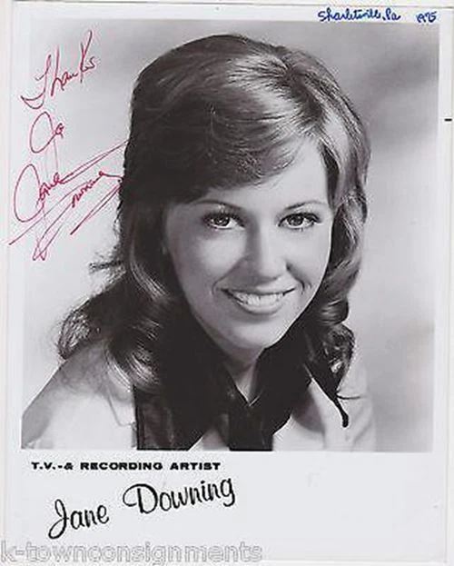 Jane Downing TV Country Music Singer Autograph Signed Promo Photo