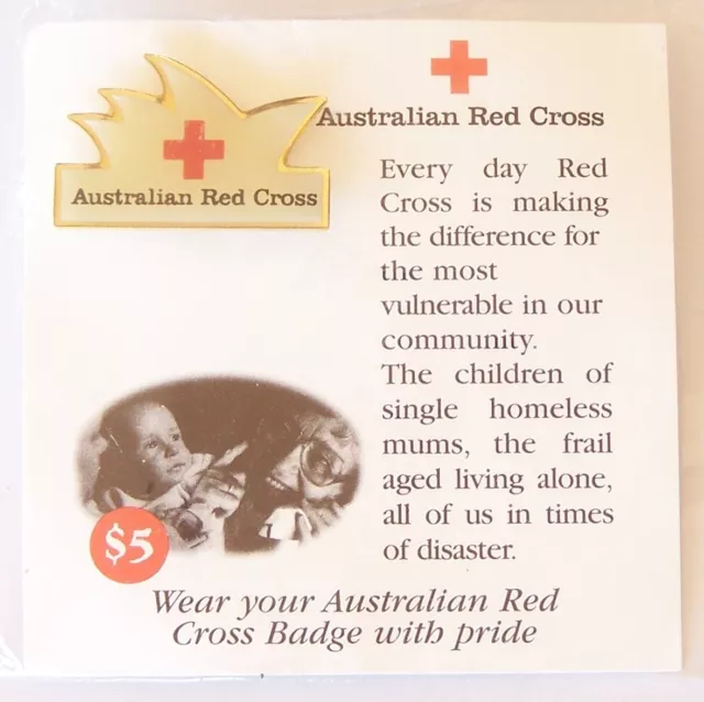 Old Australian Red Cross Sydney Opera House Souvenir Lapel Pin Hat Badge Brooch
