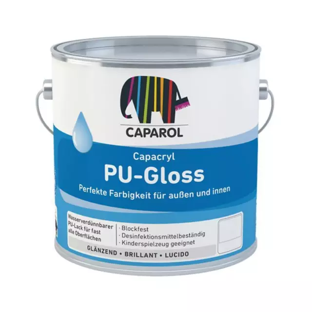 Caparol Capacryl PU-Gloss Lack Acryllack glänzend für innen und außen 350 ml