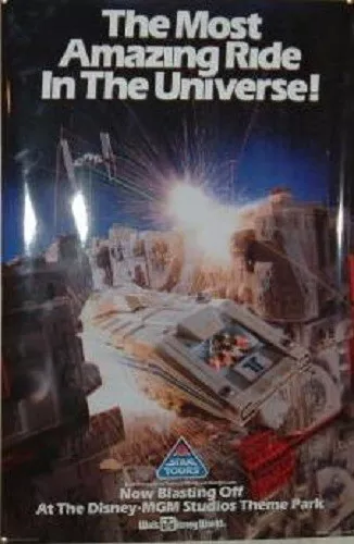 1989 Star Wars Tours - Grand Opening Poster from Disney World MGM Studios