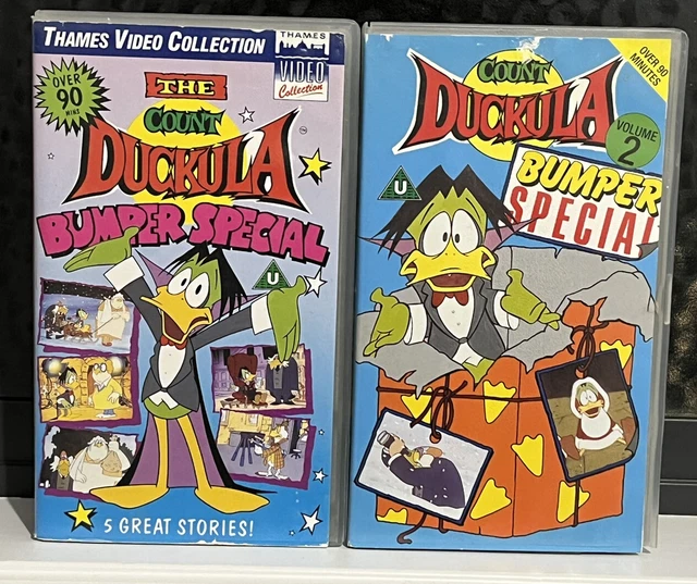 COUNT DUCKULA BUMPER Special 1 & 2 VHS PAL Video Tapes 1989/1990 Thames ...