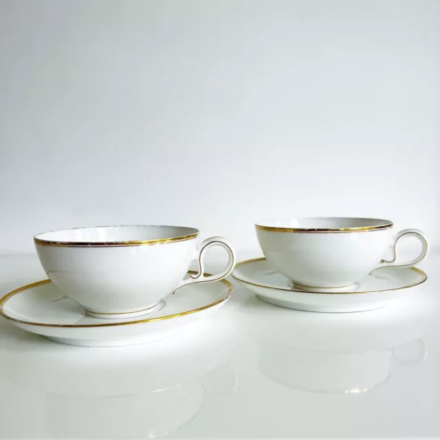 2 Tasses Porcelaine Limoges Pillivuyt Médaille Or Paris 1870 XIXe n°3 Cups