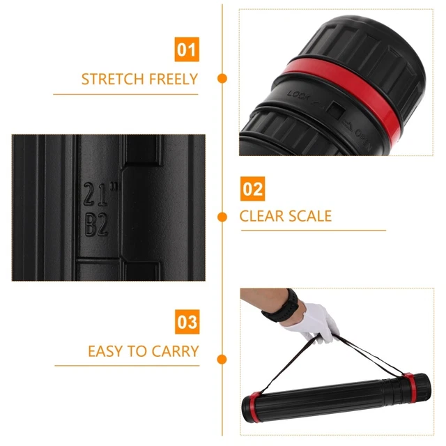 Tubo Porta Poster E Documenti - 2 Pezzi Da 9 Pollici - Giallo, Perfetto Per Archiviare E Spedire Con Sicurezza - Foto 5