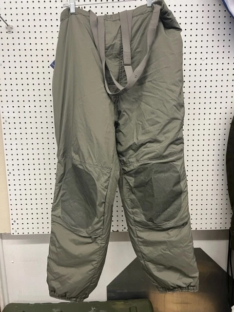 Extreme Cold Weather Pants, ECWCS Gen III Level 7 Trousers with suspenders LARGE