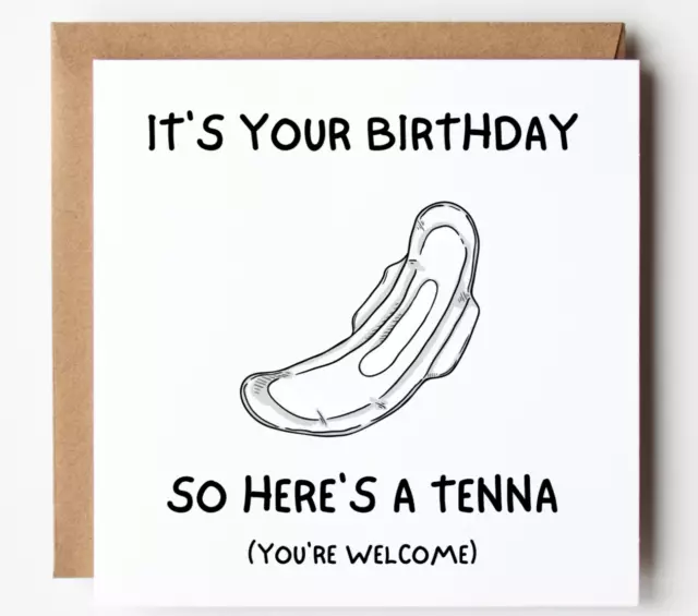 Funny Birthday Card Rude Adult Humour for Her Women Female - Big Knickers