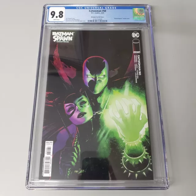 Catwoman #50 CGC 9.8 David Marquez Batman Spawn Variant Cover DC Comics 2022