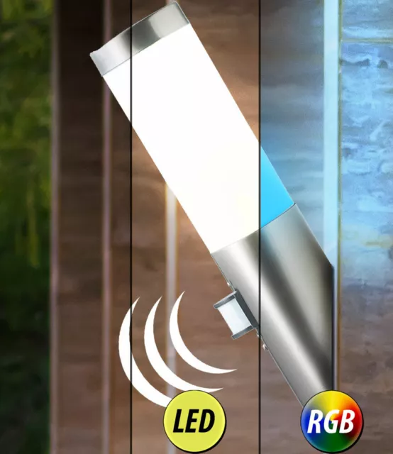 Wandleuchte Fackel Außenwandlampe RGB LED Farbwechsler dimmbar Bewegungsmelder
