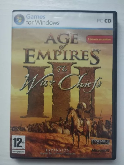 Age of Empires III The War Chiefs Microsoft - Juego para PC CD-Rom Edic España