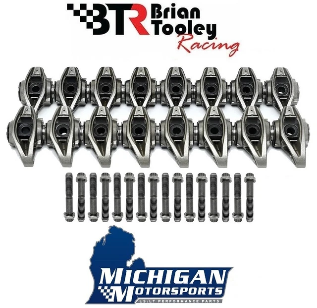 BTR LS3 ROCKER Arms with TK001 Trunnion Kit Installed w/ Bolts L99 L76