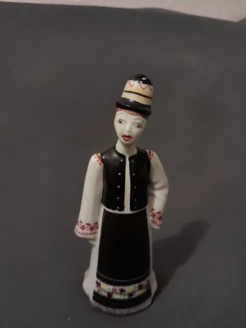Hollohaza Hungary Porcelain Girl Figurine 8074, 20th Century,Pre-Owned