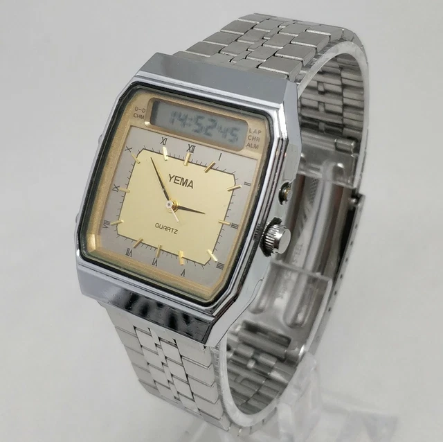 Montre Femme Yema Quartz LCD - Référence B6, Neuve Avec étiquettes Et Boîte D'origine, Style Bracelet