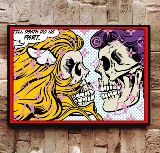 Death NYC.Ltd Serigrafia Ed Firmado mano.De Face, Certificado