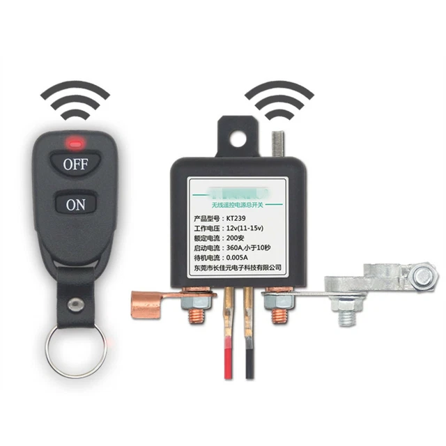 CAR BATTERY DISCONNECT Isolator CutOff Switch Relay W/Wireless Remote