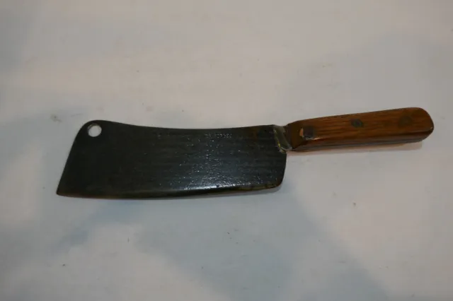 Vintage Shapleigh's Hammer Forged 1843 Butchers Meat Cleaver 12 inch long