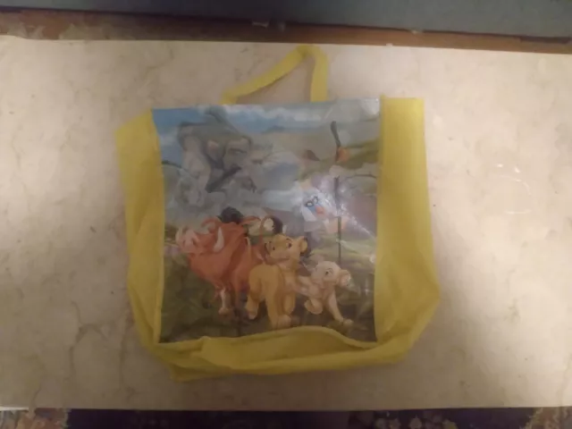 Disney LION KING Yellow Tote Reusable Shopping Bag Party Gift Bag